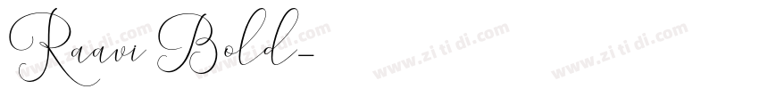 Raavi Bold字体转换